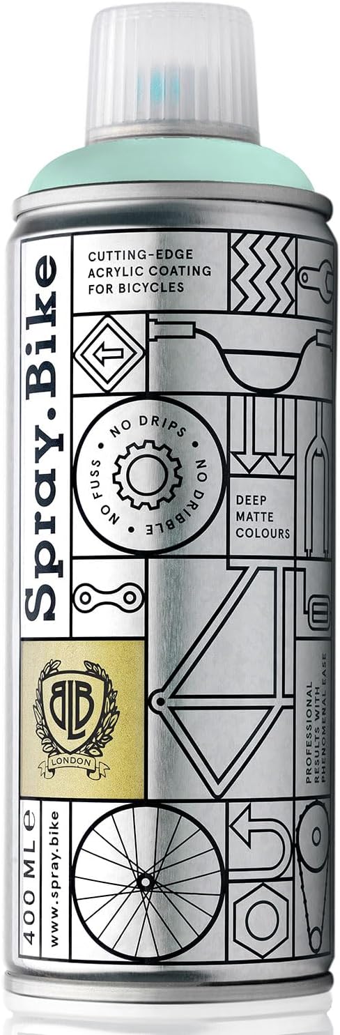 Spray.Bike Spray Paint | Designed Mainly for Bicycles | Multi-Use Acrylic Spray Paint for Metal, Plastic | High Coverage Bike Paint, 400ml, Misty