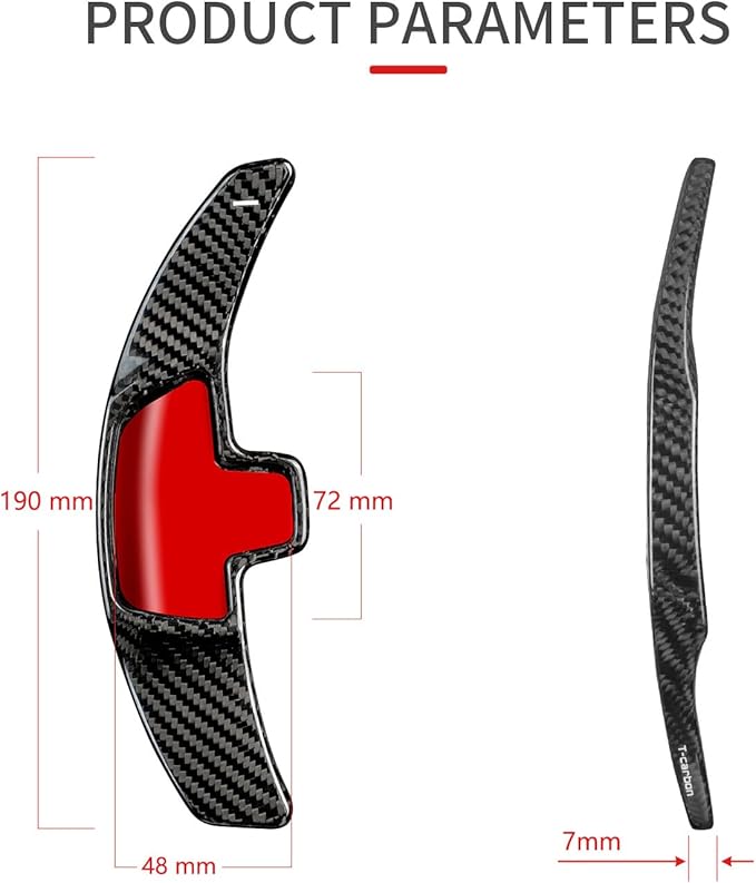 T-carbon Genuine Carbon Fiber Paddle Shifter Extension Steering Wheel Paddle Shifter Fits for Mercedes Benz A B C E S Class CLA CLS GLC GLE450 GLS G Series