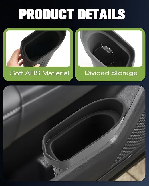 Silicone Car Trash Bin for Door 2026 CRV Car Door Trashcan Trash Holder for 2026 CRV Hybrid Accessories (LX/EX/EX-L/Sport Hybrid/TrailSport Hybrid/Sport-L Hybrid) Driver Passenger Door Pocket Flexible
