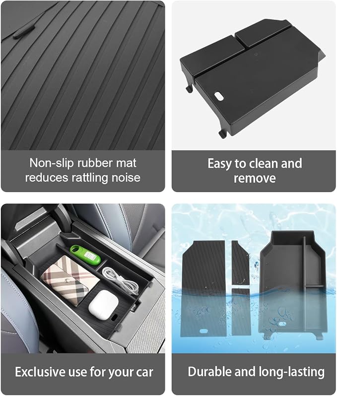 CDEFG for 2025 2026 BMW X3 Center Console Organizer for 2025 2026 BMW X3 G45 (30 xDrive/M50 xDrive) Accessories Middle Console Organizer Armrest Storage Box