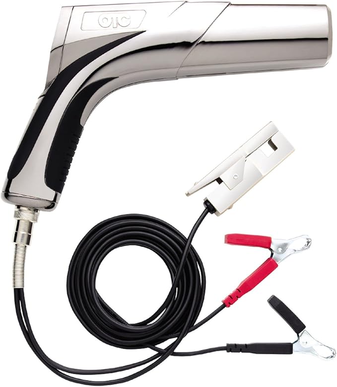 OTC 3363 Professional Inductive Timing Light - All Metal Inductive Pickup, Reflected Super Bright Xenon Flash, Removable Leads, One Touch Control, Storage Case, and More