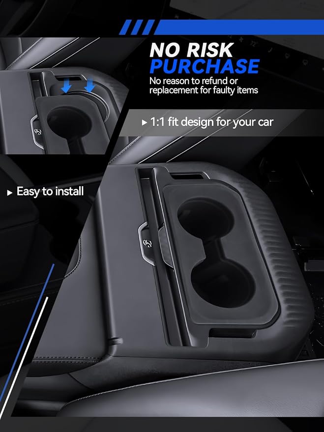 for Expedition Cup Holder 2025-2026 Expedition(Active/Platinum/Tremor/King Ranch) Accessories 2 Pcs Silicone Center Console Cup Holder Insert Durable