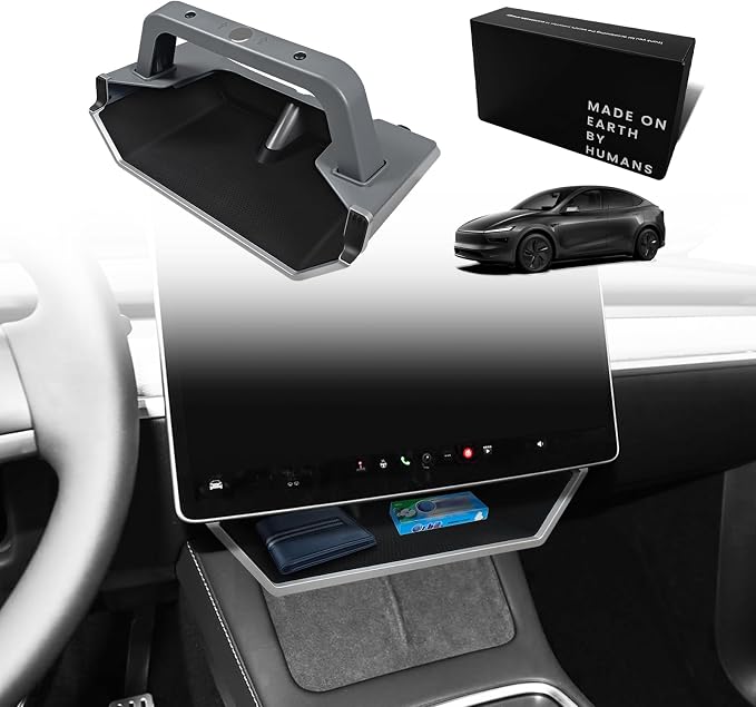BestEvMod for 2026 2025 Tesla Model Y Juniper (Standard, Premium & Performance) /2026 2025 2024 Model 3 Highland Upgrade Under Screen Storage Strong Magnet Install OEM Design Protective Edge