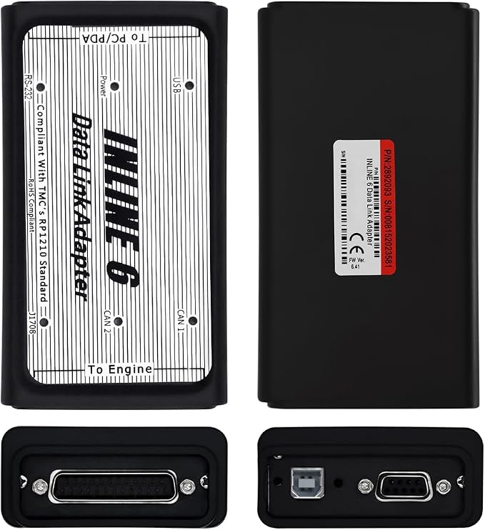 3165033 Inline 6 Data Link Adapter Diagnostic Tool with Instie 8.7 for Cummins Diesel Engine Komatsu Excavator Engine OBDII Scanner Tool 3165033