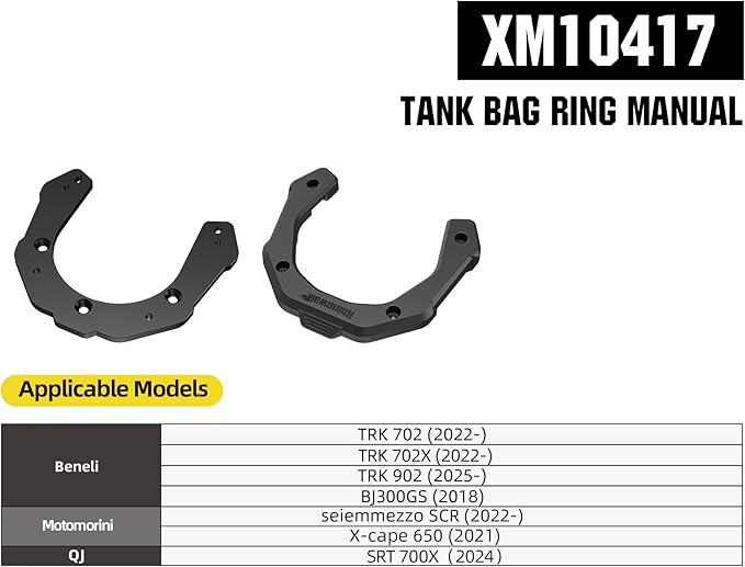 Rhinowalk Motorcycle Tank Bag Magnetic Quick Release 5-6.5L Expandable Capacity Motorbike Storage Bag Backpack with Rain Cover (XM10417)