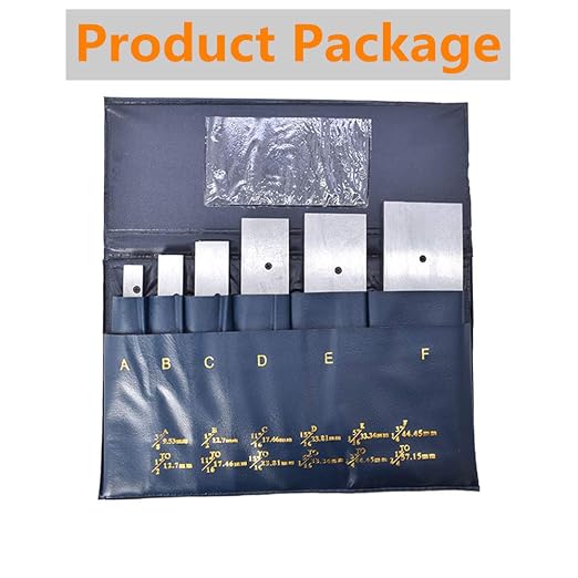 findmall 6 Pcs Adjustable Parallel Set 3/8" - 2-1/4" Hardened Steel Accuracy Parallels Set for Layout Inspection Stop Work Set-Up Etc