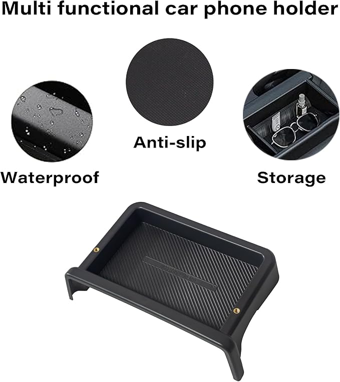 Car Phone Holder for Chevrolet Blazer 2023 2024 2025 2026 Accessories 10.2 Inch Touch Screen Fixed Clip 15W Fast Wireless Charger Cell Phone Mount with Dashboard Storage Tray
