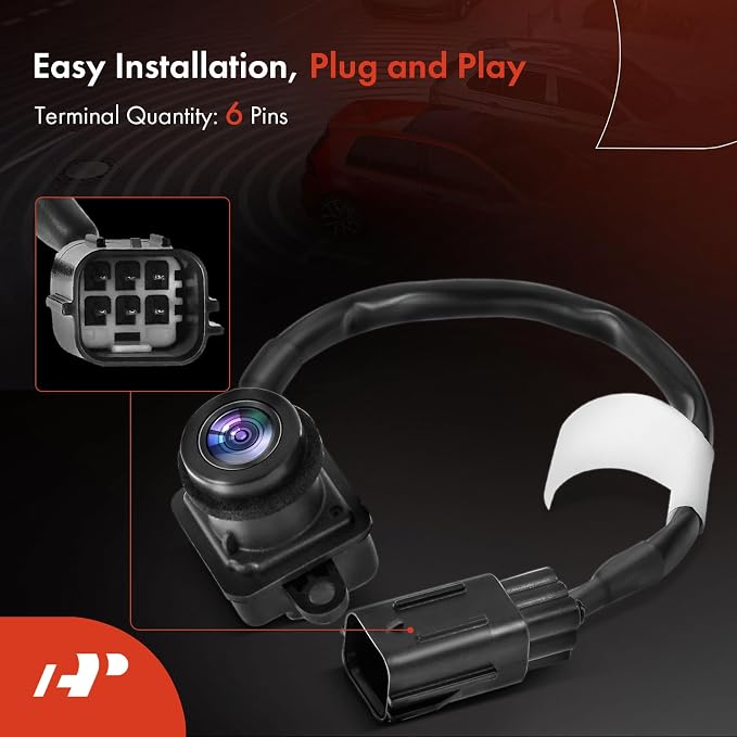 A-Premium Park Assist Camera Rear View Backup Reverse Camera Compatible with Select Jeep & Dodge Models - 2012-2013 Grand Cherokee, 2012-2013 Durango - Replace# 56054059AF