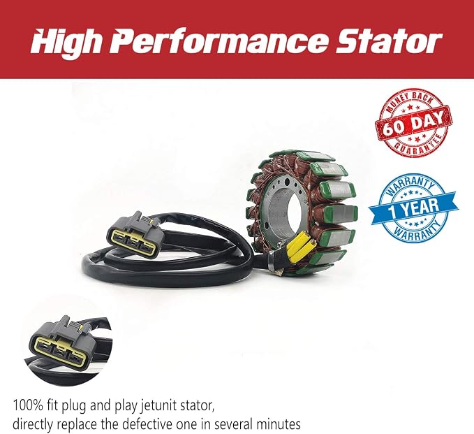 Stator for Sea-Doo PWC/Jet-Ski 420889728 2018 2019 2020 2021 GTI 130 155 PTO/GTR 230 PTO/GTX 155 230 300 PTO 170 Rotax/RXP 230 300 PTO/WAKE 155 PTO PRO/WAKE 230