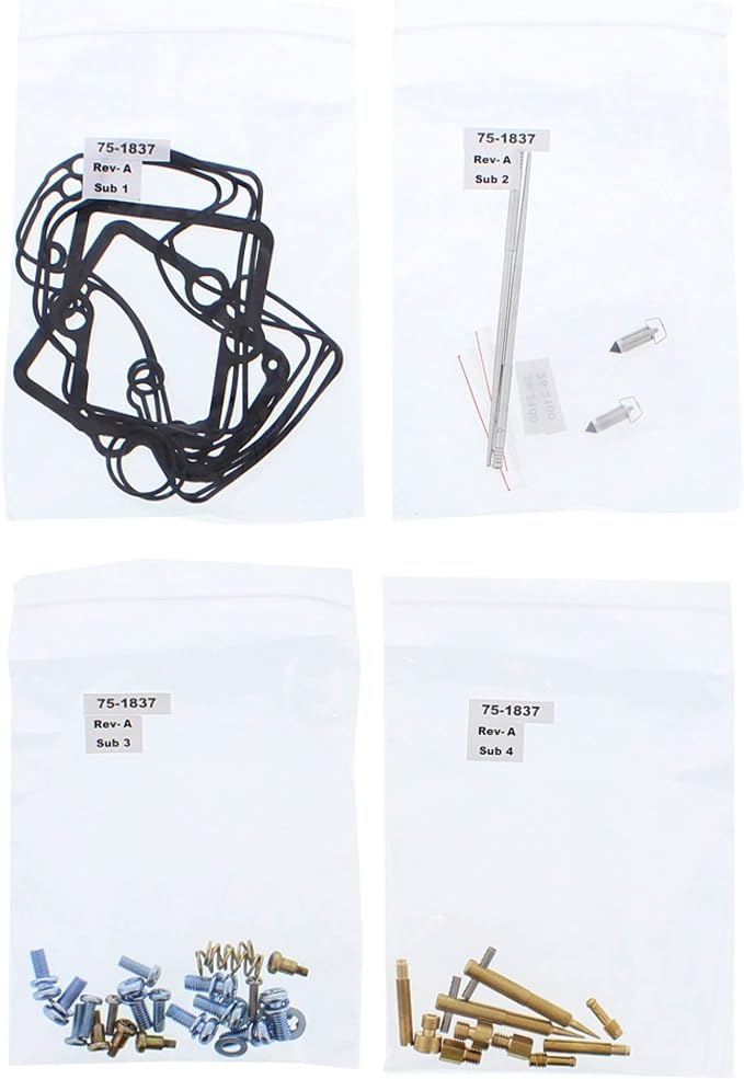 All Balls Racing 26-1829 Carburetor Rebuild Kit Compatible with/Replacement For Polaris 600 Classic Touring 2002-2003