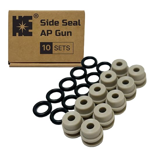 Cosmostar High-Performance Polymer Durable Side Seals with O-Ring for Fusion Air Purge Gun (277298, 246348, 248128) (10 Sets)