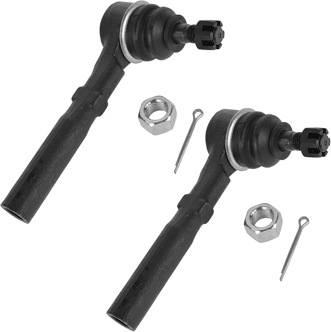 TRQ Front Outer Tie Rod Set 2 Piece Compatible with 1995-2005 Chevrolet Cavalier 95-05 Pontiac Sunfire