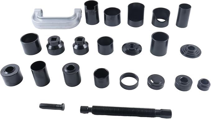 23Pcs Auto Repair Ball Joint Press Tool Kit 2/4WD Compatible with Most GM Ford Dodge 2 and 4 Wheel Drive Dana 28 30 35 44 or 60 Front Axles.