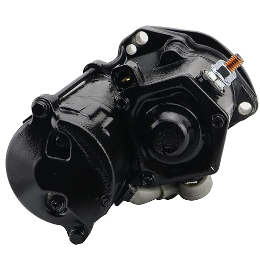 Starter for Harley Davidson 1988-1993 FLHS Electra Glide/FLHTC Electra Glide Classic/FLSTC Heritage Softail Classic, 3155289 3155289A 3157089 3157089A 410-52170 SHD0005, Black