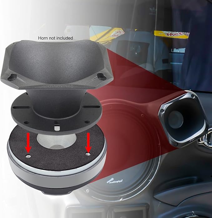 Audiopipe APH5050 Titanium Compression Driver 160 Watts Max 8ohm 2vc