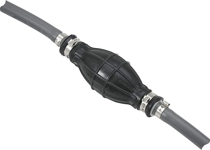 Attwood Universal Marine Fuel Line Kit, EPA Compliant, 6 Feet Long, 3/8-Inch Diameter Hose, includes Primer Bulb. (Fittings Not included), 93806ULP7