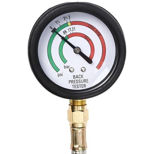 Exhaust Back Pressure Tester Kit, Professional Diesel Engine Diagnostic Tool with Gauges & Adapters for Trucks, SUVs, Vans - Troubleshoot Turbo, DPF & Catalytic Converter Issues