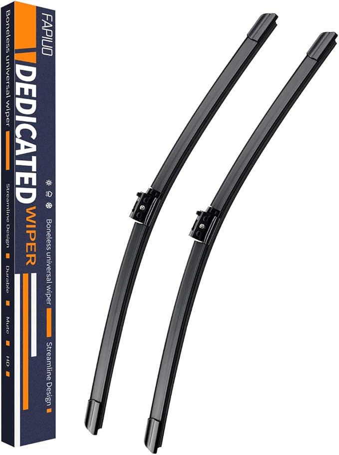 Replacement for Mercedes-Benz C300 2015-2019,C43 AMG 2017-2019 Silent Wipers -FAPIUO Front Windshield Wipers 22"+22" Blade Set (2 Pack）