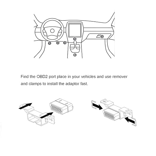 REARMASTER® Harness kit OBD Y Splitter Cable for Ford&Chrysler&GM OBD2 Port,1 Male to 2 Female Extension for GPS Tracker and Automotive Diagnostic Devices