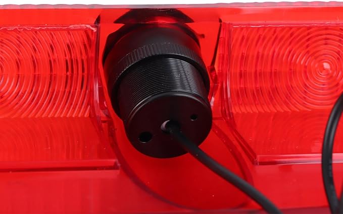 Rear View Camera, Backup Camera for Van 2003-2017 3rd Brake Light Mount, 170° Wide Angle Reverse Camera with No Drill Installation, PC Housing
