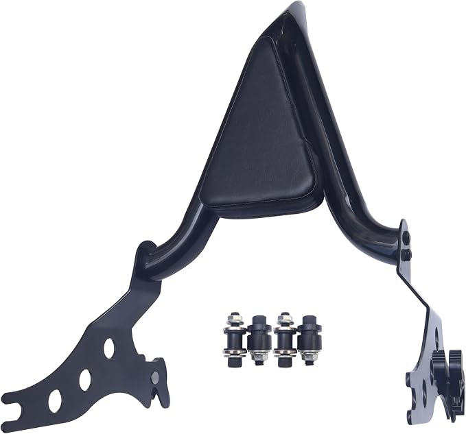 Black Detachable Rear Passenger Sissy Bar Backrest Fit for Harley Softail Fat Boy FLFBS 2018-2024 Breakout 2013-2024
