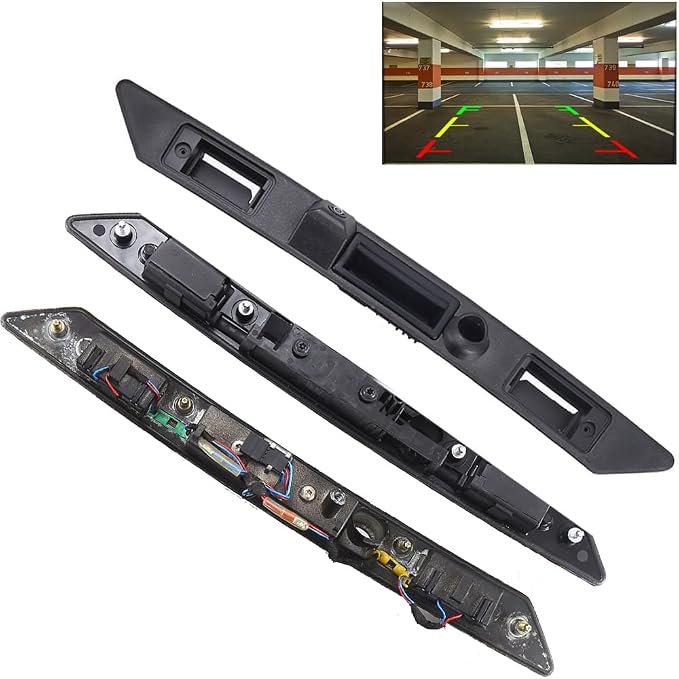 HD 1280x720pixel Trunk Handle Rear View Camera Waterproof Backup Camera for Audi A4 S4 RS4 Quattro 8E2 B6 8EC B7 B8 8K2 A4 Avant 8E 8E5 B6 A4 Cabrio Cabriolet Convertible(No.LS8001D)