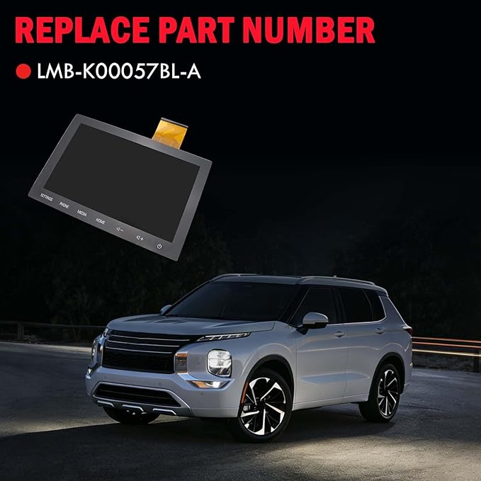 8" Touch Digitizer LCD Display Nav Navigation Radio Screen Compatible with 2020-2022 Mitsubishi Outlander 8740A098 8740A103