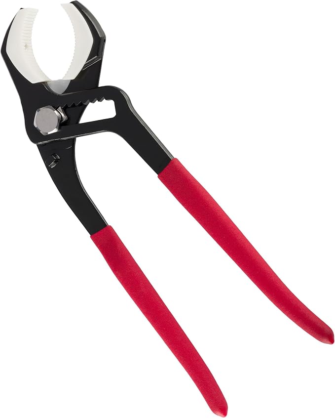 Kings County Tools Non-Marring Soft Jaw Pipe Pliers | Won't Scratch Your Hardware | Spring Loaded with 2-3/4" Capacity | Made in Japan