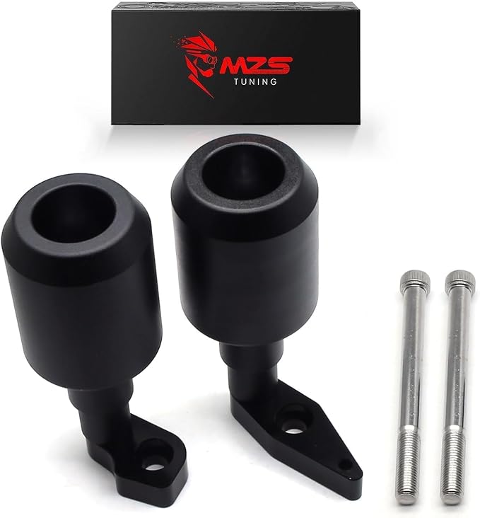MZS Motorcycle Frame Sliders Compatible with EX 650 EX650 ER6F ER6N 2012-2016, Racing Falling Crash Protector Guards Frame Crash Pads No Cut Kits Black