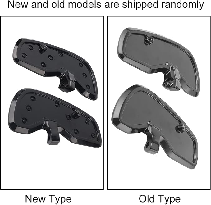 Motorcycle Footpeg, Aluminum Front Floorboard Motorbike Foot Pegs Footboard Floor Board Fit for Indian Sixty Bobber 2015 (Black)