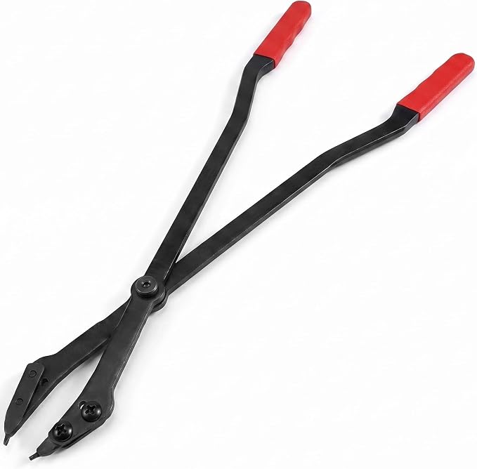 26” Transmission Snap Ring Pliers Heavy Duty Internal Retaining Ring Pliers | 1489-26” Extra Long Reach Large Snap Ring Removal Tool Fits GM 5L40 5L50 6L50 6L80 6L90 Ford 6R140, Interchangeable Tips