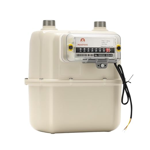 3/4" NPT Gas Submeter with Pulse Output, Cubic Feet Readout, 1 Pulse per Cu Ft, for Natural Gas & Propane Vapor Usage Monitoring — Not a Whole-House Utility Replacement Meter
