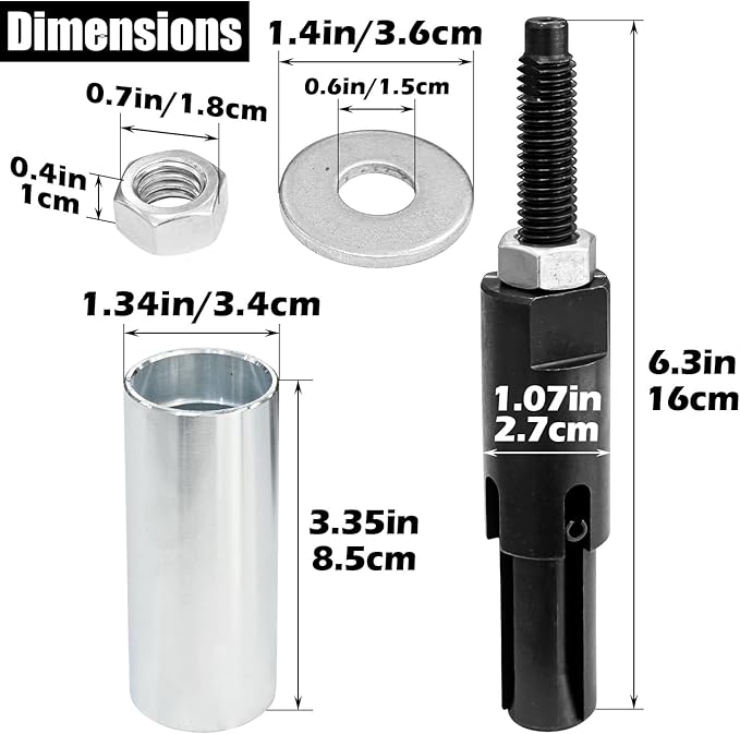 Fuel Injector Tube Remover Installer Tool for 2001-2020 GM Duramax 6.6L Diesel Engine, Similar to OTC-7222 Replaces J-45910 Injector Puller Extractor Kit