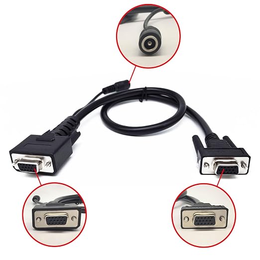 LAUNCH Original Diagnostic Cable for DBSCar VII VCI Connector, DR15 Female to DR15 Female Replacement Cable Work with X431 CRP919EBT, CRP919XBT, PROS V+5.0 Elite, PRO3 ACE, PRO Dyno