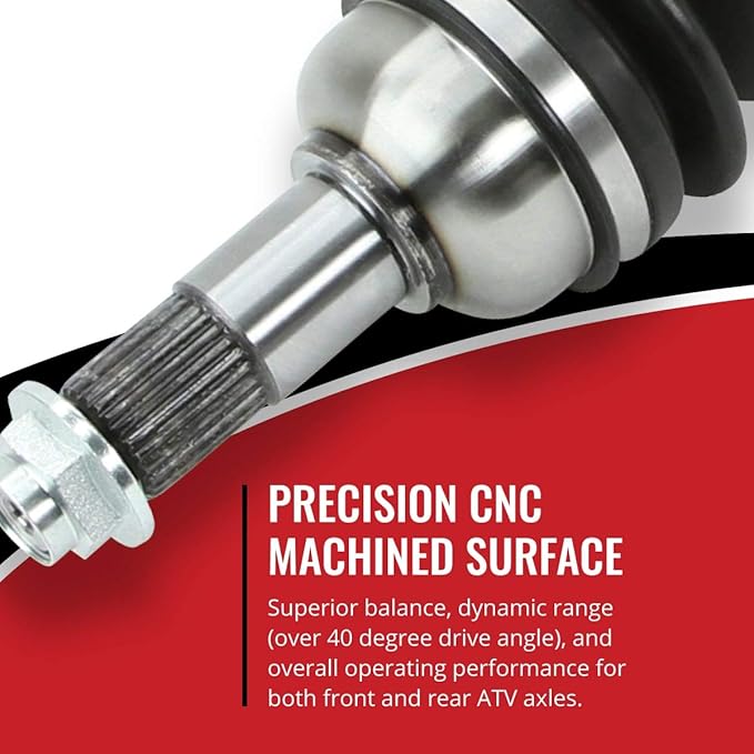 Sixity XT Rear Right CV Axle for Yamaha Rhino 660 2007 - YXR660FW 4X4 | Complete axle assembly with a 5140 chrome steel shaft, inboard and outboard CV joints, fully assembled