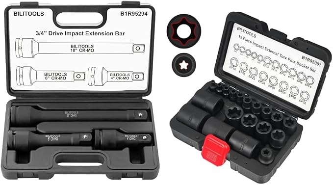 Impact Extension Set and External Torx Plus Socket Set