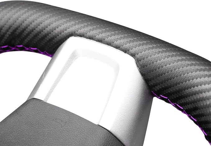 MEWANT DIY Steering Wheel Cover for Subaru WRX STI Levorg 2015 Made of Black Artificial Leather Matte PU Carbon Fiber