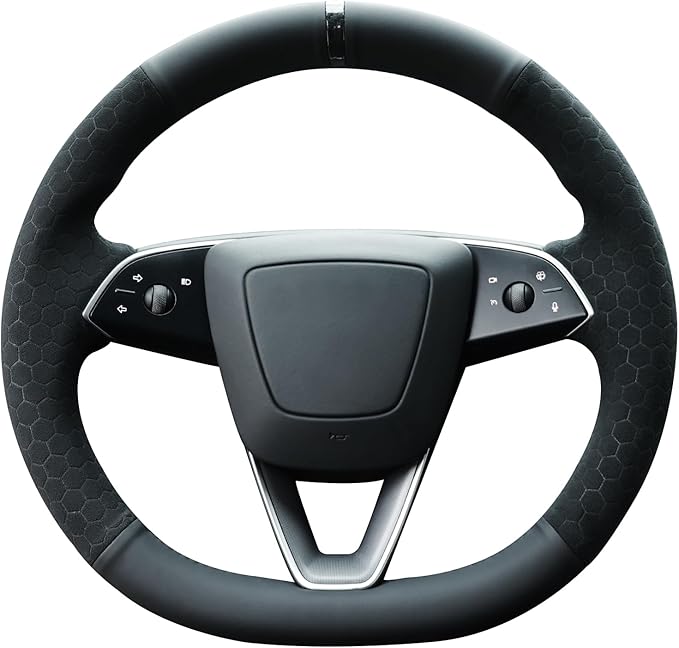 MEWANT Stitching Steering Wheel Cover for Tesla Model 3 Highland 2025 Model Y Juniper Tesla Model Y Juniper Accessory