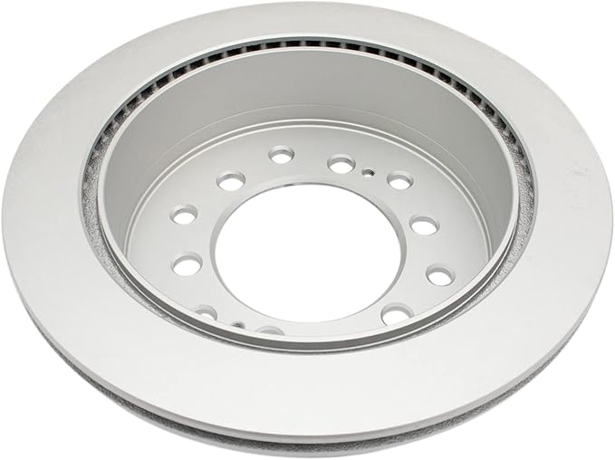 TRQ Rear Brake Rotor Set G Coated Vented Compatible with 2003-2009 Lexus GX470 2003-2009 Toyota 4Runner 2007-2009 FJ Cruiser 2001-2007 Sequoia