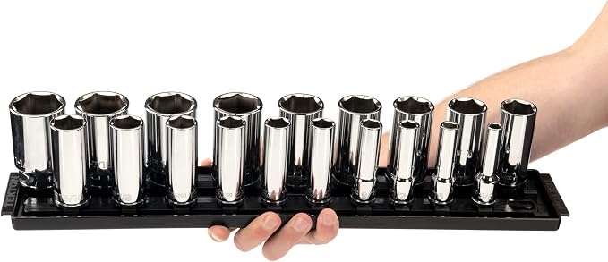 TEKTON 1/2 Inch Drive 6-Point Socket Set, 19-Piece | SHD92123