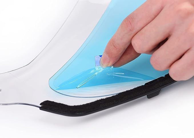 Anti Fog Film for Motorcycle Helmet Visor Compatible with QWART Helmet Visor Protector Film Defogger Fog Resistant for Helmet Lens 3.6" x 10.55"