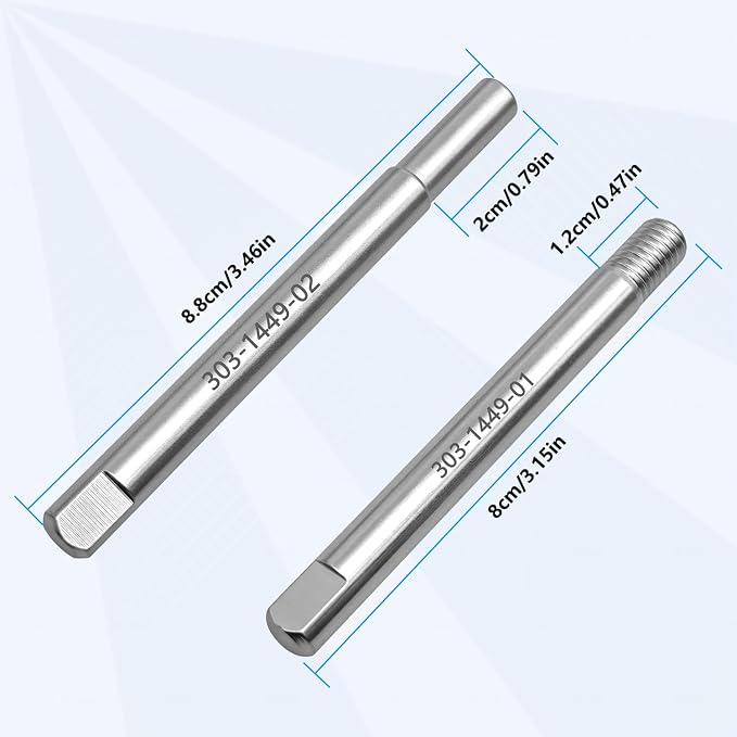 ZKTOOL 8PCS Supercharger Installation Guide Pins Set for Jaguar Land Rover | Fits 3.0L V6 & 5.0L V8 Engines, Replaces 303-1449-01 (Threaded) & 303-1449-02 (Non-Threaded)