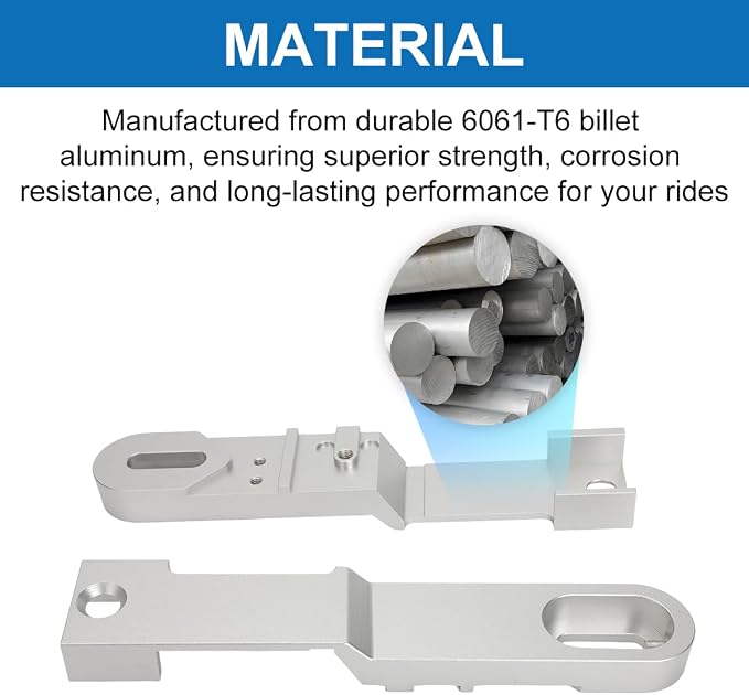 Swing Arm Extension Kit Compatible with Razor MX650 SX500 MX500, 3''-4'' Widening Axle Extension, Silver