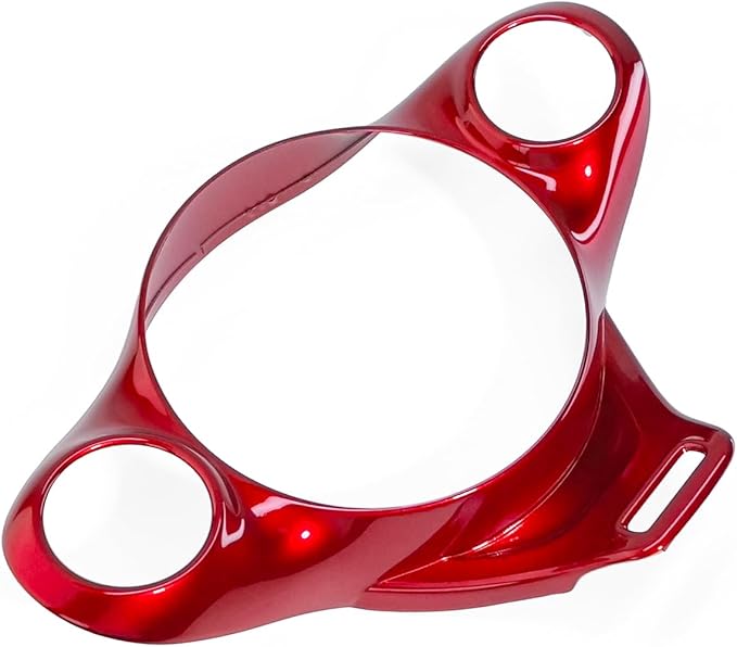 ABS Car Steering Wheel Frame Cover Steering Wheel Button Panel Frame Compatible with Kia Soul GT 2020-2025 Accessories (Glossy Red Style)