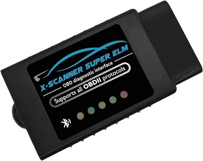 Obd2 Bluetooth ELM327 v1.4 Scanner with PIC18F25K80 Original Chip, Car Code Reader Compatible for 1996+ Vehicles,Works with Torque App in Android,Windows and Symbian System(NOT iOS)