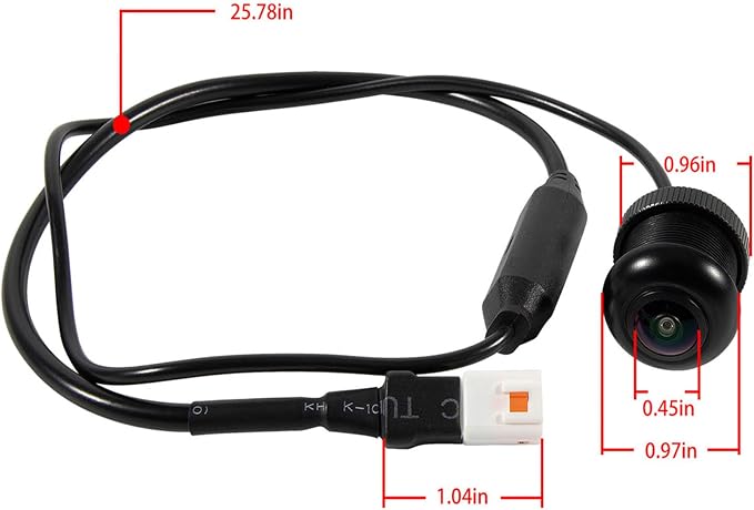 720P HD 170° Wide Vision Front Camera fits 7" Ride Command, Compatible with Polaris RZR PRO XP Turbo 1000 900 PRO R
