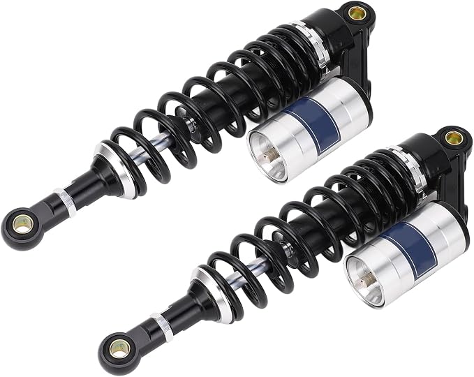 Keenso Aluminum Motorcycle Shock Absorbers, 13.5 Inch for ATV Quad Dirt Sport Bikes