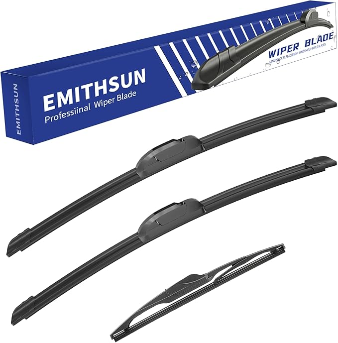EMITHSUN® Windshield Wiper Blades Replacement for 2005-2025 Honda Odyssey,That Meet OEM Quality Front Rear Wipers Blade Set for My Car -26"+22"+16"(Set of 3)