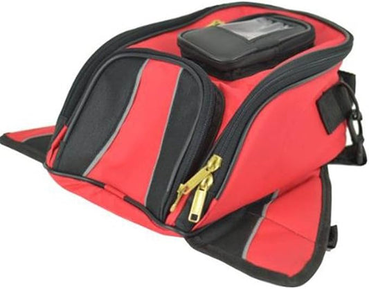 Vance Leather VS401 Magnetic Tank Bag, Red