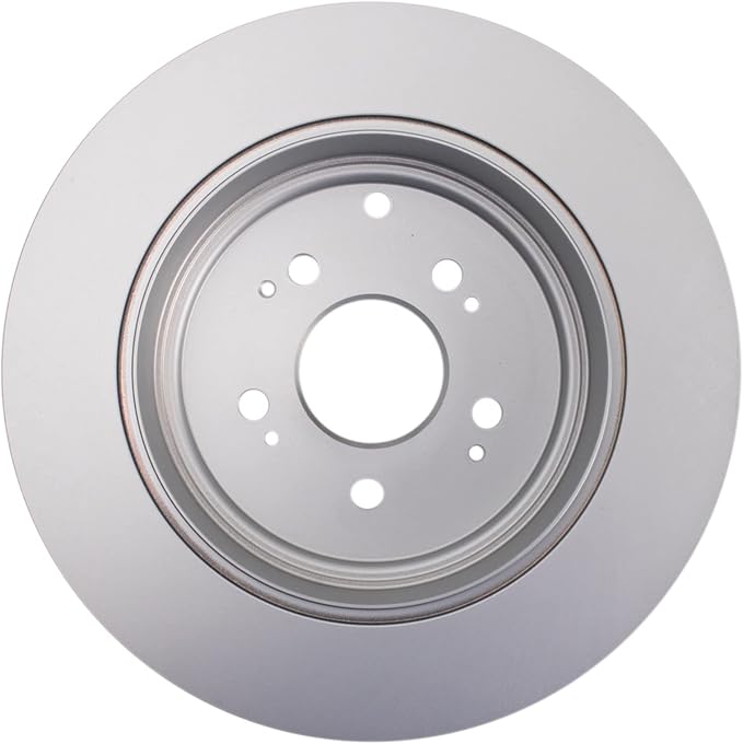 TRQ Rear Brake Rotor Set Solid G Coated Compatible with 2006-2014 Honda Ridgeline